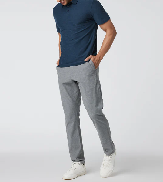 3 Button Athletic Fit Short Sleeve Polo Shirt