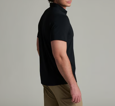Men’s Nylon UPF50+ Quick Dry Short Sleeve Performance Polo Shirt