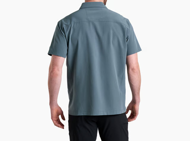 Men’s Slate UPF30+ Quick Dry Performance Short Sleeve Button Up Shirt