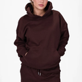 Oversized Heavyweight Cotton Brushed Lining Pullover Hoodie