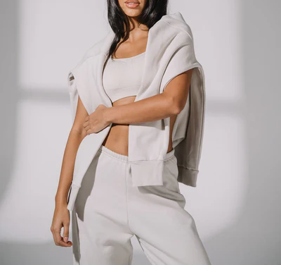 Oversized Draped Viscose Blend Boyfriend Fit Pullover Hoodie