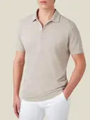 Men’s Two Button Short Sleeve Cotton Piqué Polo Shirt