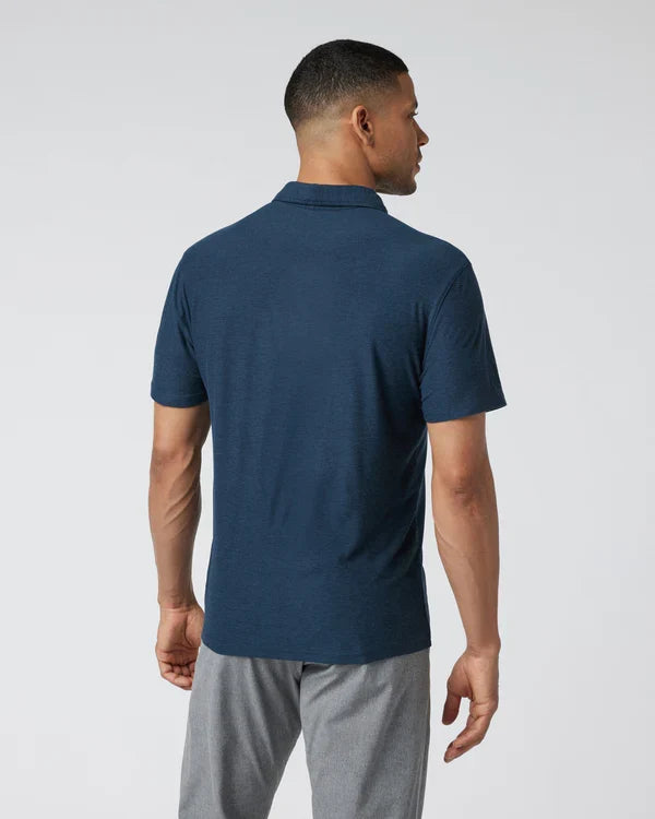 3 Button Athletic Fit Short Sleeve Polo Shirt